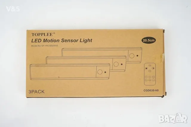Безжични вътрешни лампи 3 бр.със сензор за движение с дистанционно управление, LED лента , снимка 8 - Лед осветление - 47542914