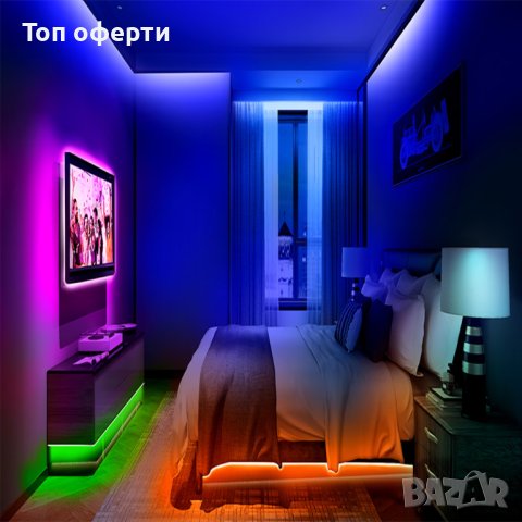 Lotus Lantern LED лента 2, 5 метра, RGB, BlueTooth приложение за телефон, снимка 2 - Части и Платки - 44463482