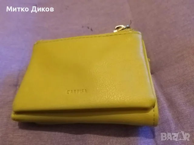 Марково дамско кожено  портмоне две части 115х90мм ново, снимка 3 - Портфейли, портмонета - 48452622