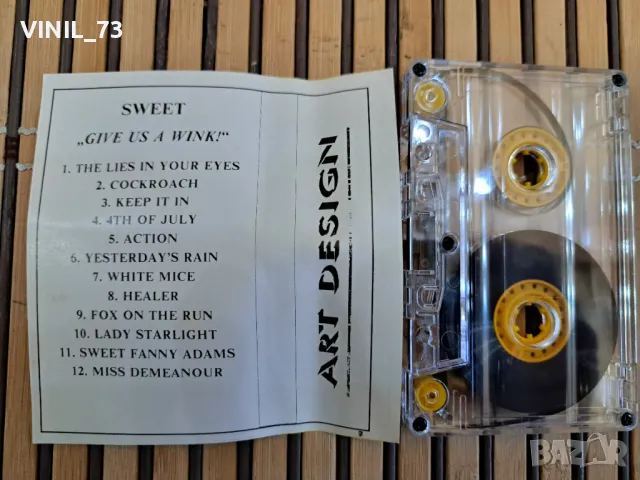 Sweet* – Give Us A Wink, снимка 3 - Аудио касети - 48792142
