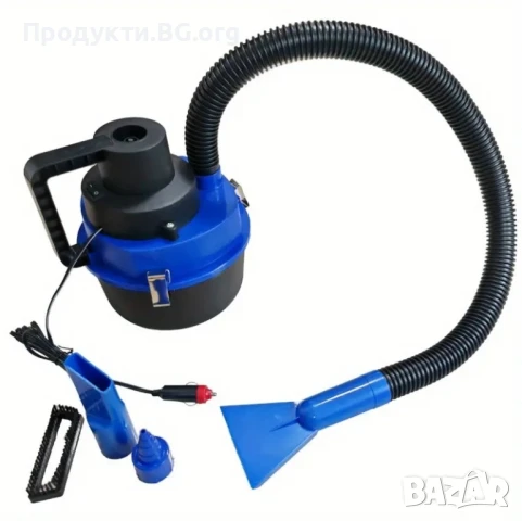 12V Автомобилна Прахосмукачка – Мокро/Сухо, 2L, 4 Приставки - 150W, снимка 5 - Аксесоари и консумативи - 50743174