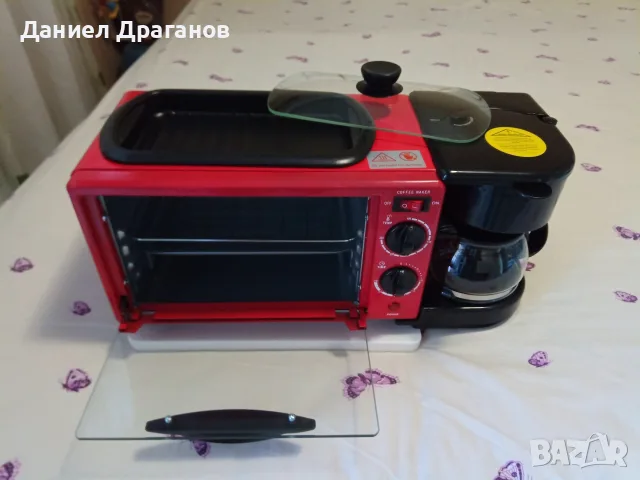 Мини фурна 3 в 1, снимка 4 - Печки, фурни - 56127094