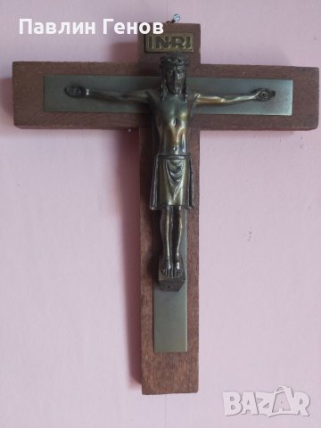 Стар кръст , Исус Христос 25х20см, снимка 11 - Други ценни предмети - 41394506