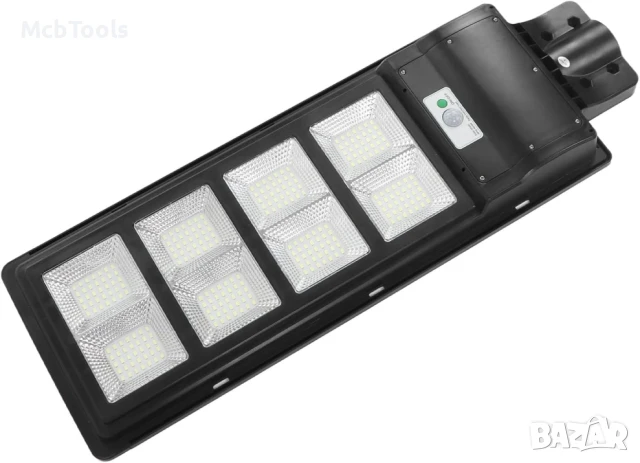 Улична соларна лампа със соларен панел и стойка, 400W, IP66, 12-16 часа автономия, 30 000mAh, 6500K, снимка 4 - Соларни лампи - 50789356