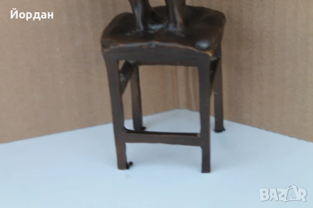 Бронзова фигура ''Момиче с обувка'', снимка 14 - Колекции - 51170553