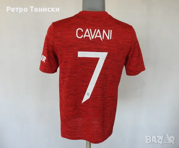 Тениска Manchester United — Домакински (Cavani #7) adidas — Деца размер XL Червено (сезон 2020)