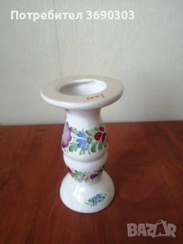 Порцеланов свещник ръчно рисуван, цена 5 лв, снимка 4 - Декорация за дома - 51674009