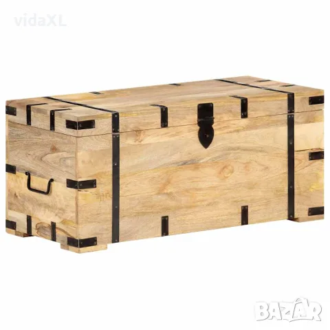 vidaXL Ракла, 90x40x40 см, мангово дърво масив, снимка 9 - Скринове - 56146627