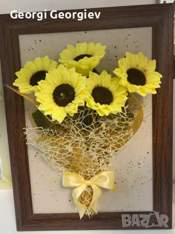 Цветя изработени с глицеринов ароматен сапун , снимка 14 - Декорация за дома - 48664283