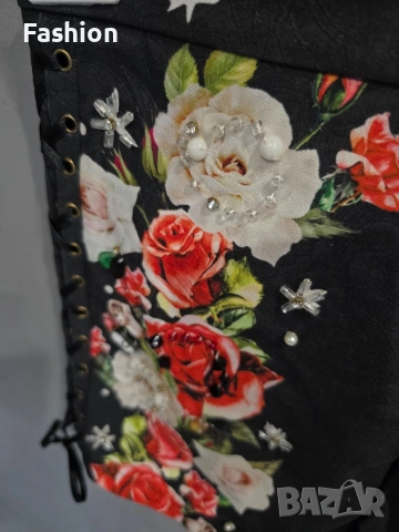 Уникални къси панталонки с висока талия, снимка 4 - Къси панталони и бермуди - 53414967