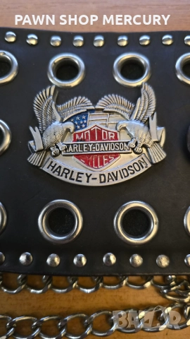 Продавам винтидж портмоне Harley Davidson с верига, неизползван