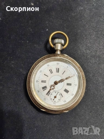 Швейцарски СРЕБЪРЕН джобен часовник 1901г. - 6 Рубина-ПЕРФЕКТЕН, снимка 2 - Джобни - 51389541