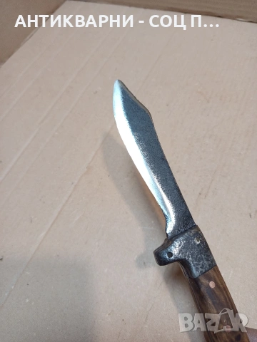 Соц Стар Ръчно Кован Овчарски Нож. НОМЕР 1665., снимка 5 - Антикварни и старинни предмети - 53759578