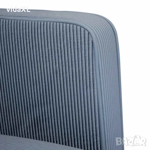 vidaXL Диван с мека мебел, син, 109 см, велурена тъкан, снимка 6 - Дивани и мека мебел - 56147500