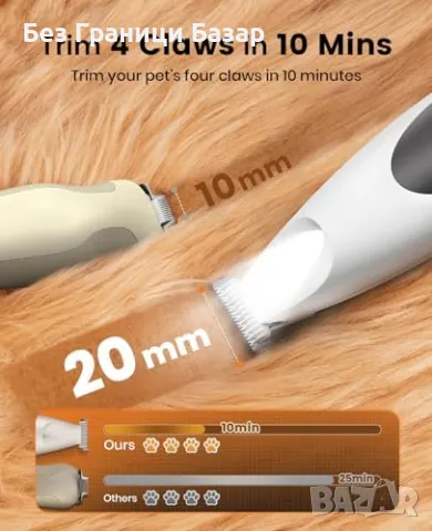 Нов Компактен тример за лапи и уши – Безопасно и лесно подстригване куче, снимка 2 - За кучета - 49516735