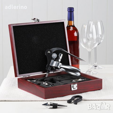 Комплект за вино, 10 части, стилен подарък в Други в гр. Айтос - ID35743445  — Bazar.bg