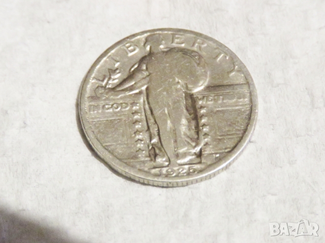 Рядък Колекционерски сребърен QUARTER DOLLAR - 1925 г. - за колекционери и ценители ., снимка 3 - Нумизматика и бонистика - 36063859