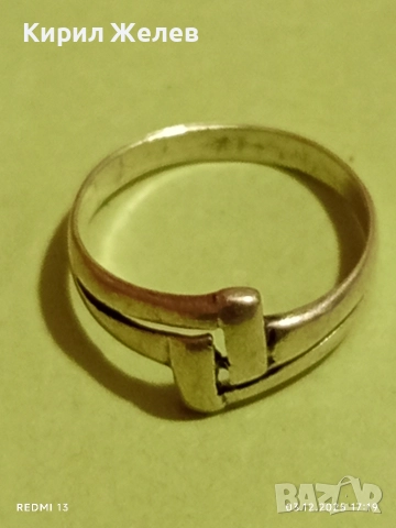 Елегантен и стилен сребърен пръстен майсторска изработка 25548, снимка 8 - Пръстени - 52640853