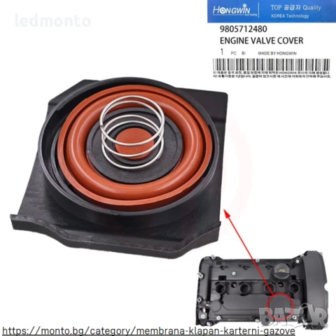 Комплект за ремонт на PCV клапани – Citroen C4, C5, Peugeot 208, 308, 508 (1.6 двигатели)