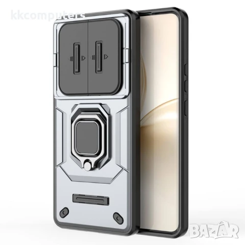 Realme 14 Pro 5G Удароустойчив Ring Holder PC + TPU/ Kickstand Калъф и Протектор, снимка 7 - Калъфи, кейсове - 50701587