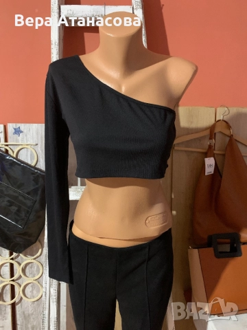 💣 Екстравагантен топ с един ръкав✔️ м/л/хл🔝