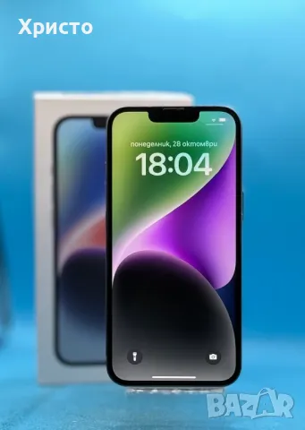 Apple iPhone 14, 256GB, 6GB RAM, 5G, Blue, снимка 1