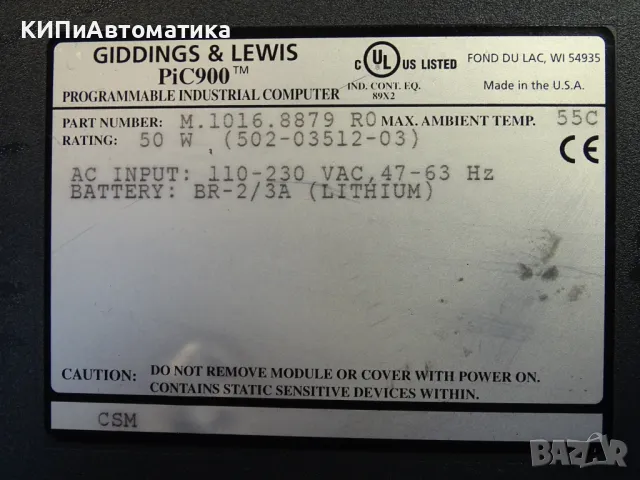 електронен модул GIDDINGS& LEWIS PiC900 502-03512-03(01R0) CPU/CSM, снимка 3 - Резервни части за машини - 49192710