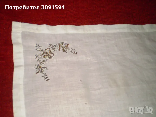 Кърпа 19 век, бродирана със златна сърма и пайети, снимка 4 - Други ценни предмети - 48716060