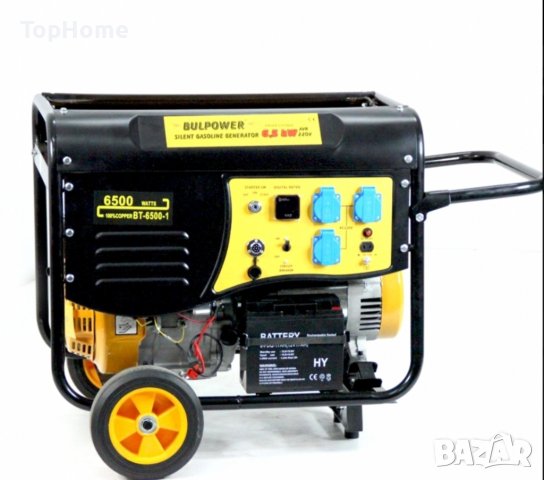 Генератор за ток 6.5KW BR PROFESSIONAL Монофазен С Вградена Автоматика БЕНЗИН-ГАЗ, снимка 4 - Генератори - 41466121