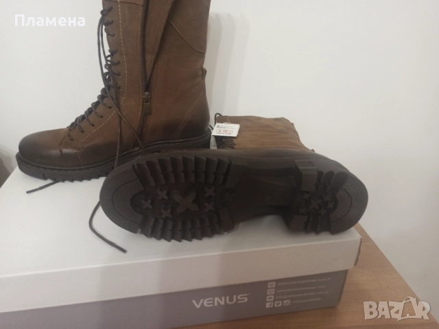 Боти естествена кожа набук 38 номер, снимка 3 - Дамски боти - 52512573