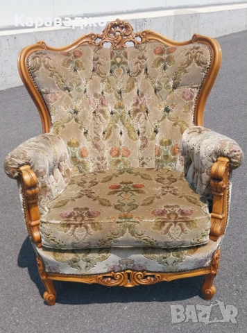 Голяма Холна Гарнитура Рококо, снимка 5 - Дивани и мека мебел - 50720610