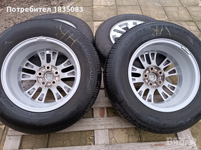 Лети джанти 16ки 5х114.3 Mitsubishi + летни гуми 215/70/16 Yokohama, снимка 10 - Гуми и джанти - 52594919