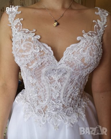 Сватбена рокля , снимка 1 - Сватбени рокли - 42337345