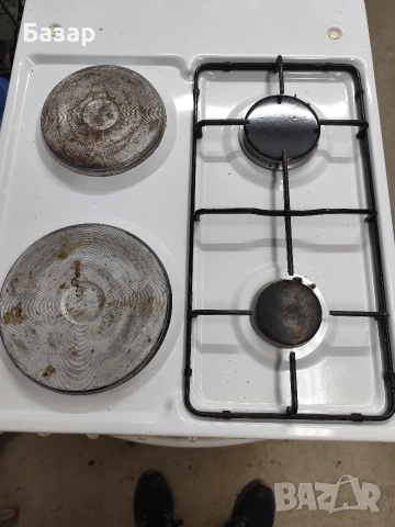 Готварска печка ESCO газ и ток., снимка 4 - Печки, фурни - 53696065