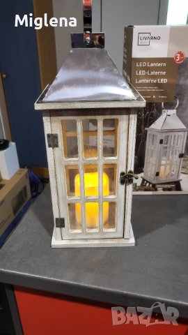 Домашен LED фенер LIVARNO, рустик селски стил, снимка 1 - Настолни лампи - 41657738