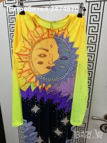 Трико за художествена гимнастика, акробатика за момиче 11-12 години, снимка 3 - Други спортове - 51329260