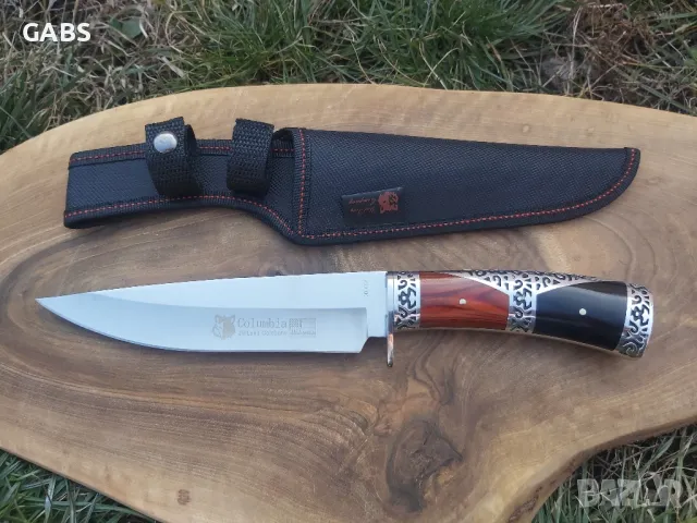 Масивен ловен нож Columbia с полутвърда текстилна кания,LN420