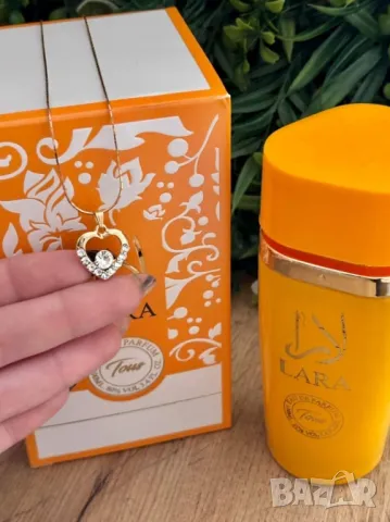 парфюм Lara и колие от медицинска стомана 