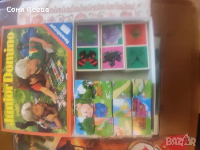 Домино-пъзел с подарък дървени кубчета, снимка 3 - Образователни игри - 48354953