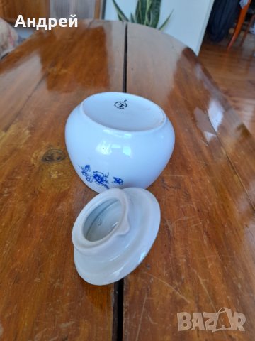 Стара порцеланова захарница #6, снимка 6 - Други ценни предмети - 33799249