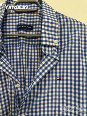 Мъжка риза Tommy Hilfiger – карирана, размер XXL (45–46), снимка 4 - Ризи - 53181607