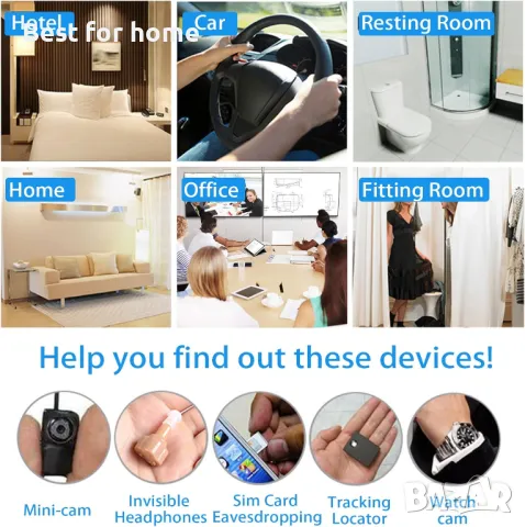 Детектор за скрита камера, GPS, подслушватели SIKVIO K18, снимка 6 - Камери - 49031546