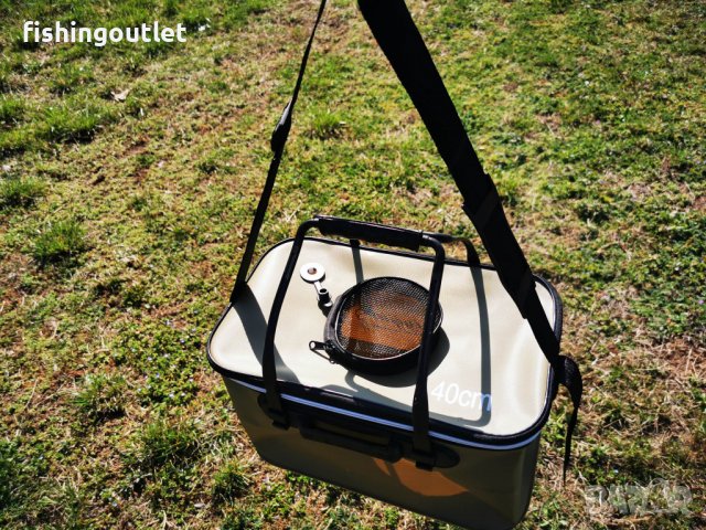 Футер ( сгъваема кофа) за пренасяне на живи рибки, снимка 2 - Такъми - 40039586