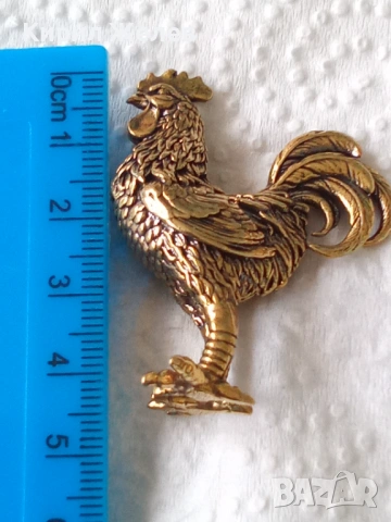 Бронзова фигурка на 🐓 петел 46938, снимка 5 - Колекции - 53581932