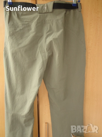 Туристически/къмпинг панталон Bergson, зеленикаво-бежов, размер 42 XL, снимка 6 - Спортни екипи - 51720327