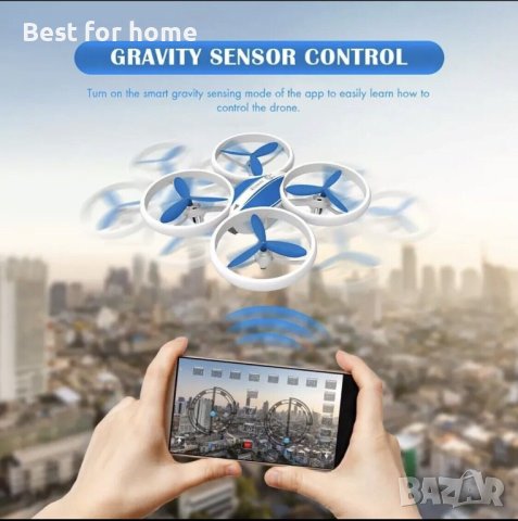 Дрон с камера Eachine E65HW и ЛЕД осветление, снимка 8 - Дронове и аксесоари - 41908053