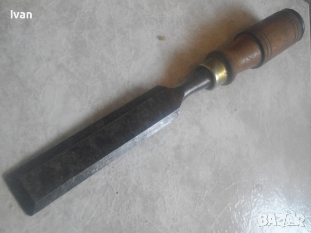 Старо Качество Ръчно Дърводелско Стругарско Длето 25мм-За Дърворезба/Дървообработка/Стружуване-170мм, снимка 2 - Други инструменти - 44819880
