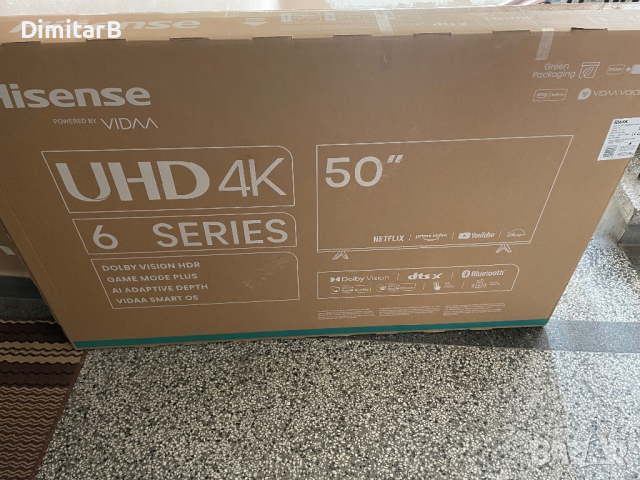 Телевизор Hisense 50, снимка 3 - Телевизори - 44724997