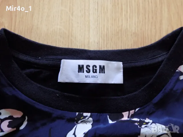 тениска msgm milano риза туника блуза фанела потник худи елек дамска оригинална L, снимка 4 - Тениски - 50022937