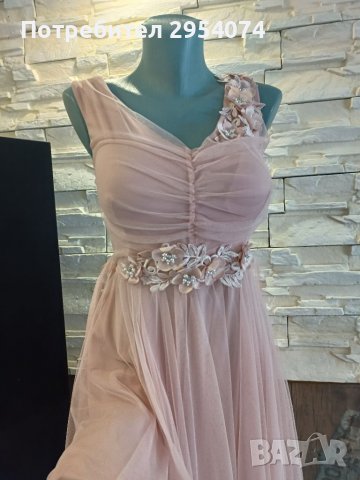 Дамска рокля в розово М 40лв, снимка 1 - Рокли - 39885803